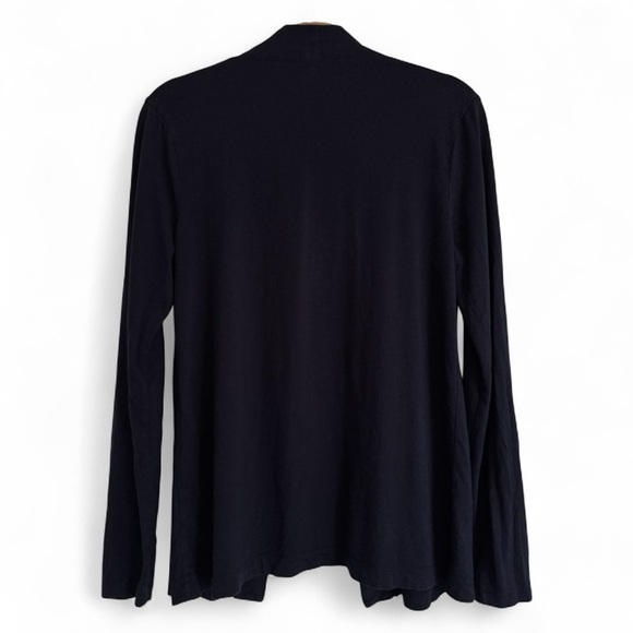 J.Crew Navy Blue Open Front Cardigan Lightweight Cotton Modal Knit Office Medium - Picture 5 of 6